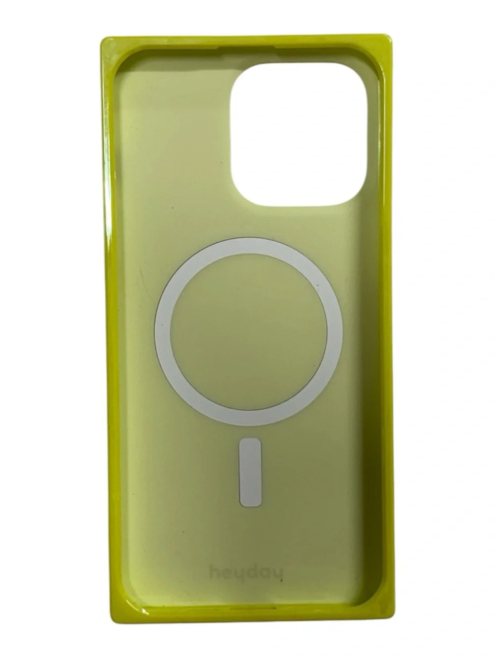 Heyday iPhone 15 Pro Max neon yellow phone case unused in perfect condition!